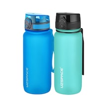 Uzspace 2'li Tritan Matara Seti 650 Ml 14 Farklı Renk Seçeneği Fiftyfifty -3037seta Mavi - Buz Mavisi