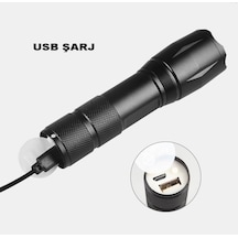 POWERBANK ÖZELLİKLİ UZUN MENZİLLİ EL FENERİ WATTON WT-039 Siyah