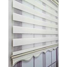 Bbb Mikro Pliseli Stor Zebra Perde Krem Mz484
