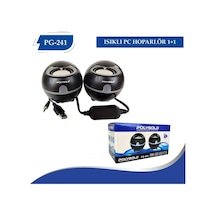 Polygold Pg-241 Isıklı Hoparlor Usb