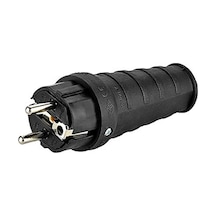 Kauçuk 1x16 A Topraklı Fiş 4001