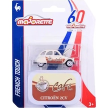 Majorette - French Touch Citroën 2cv Bej, Café