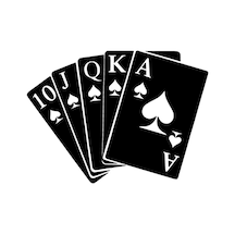 Poker Flush Sticker Oto Motor Laptop Duvar Folyo Sticker 40 X 28 Cm