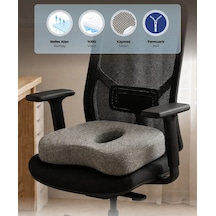 Yeni Nesil Visco Ortopedik Ergonomik Oturma Minderi Ofis, Araç Ve Ev Kullanımına Uygun Visko Ortopedik, Rahatlatıcı Minderi