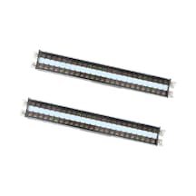 Moveevo Raylı Kablolu Terminal Blokları 15a 660v, Su Ve Toz Koruyucu Kapaklı, Endüstriyel Dağıtım Sistemleri İçin 2'li Paket Plastik-krom Malzeme