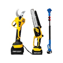 Prohummer Phm008-26m 2.6 Metre Alüminyum Teleskopik Uzatma Kolu 50mm Bağ Makası Ve 20cm Budama Testere
