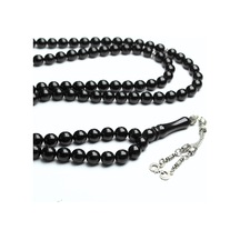 Oltu Sıkması 99 Sayılı Küre Model Namaz Tespihi Siyah 81165349