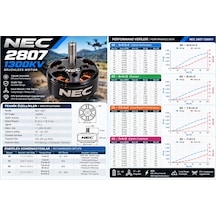 Nec 2807 1300kv Drone Motoru