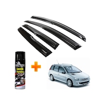 Peugeot 206 Mügen Cam Rüzgarlığı Stw Kasa 1998-2012 Arası 4 Lü Takım +500ml Lastik Parlatıcı