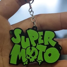 Super Moto Sevimli Figür Karakter Anahtarlık Çok Renkli