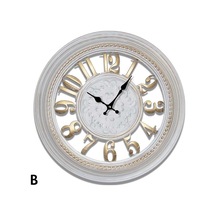 Time Gold Salon Ofis Duvar Saati Camsız 46 Cm Altın