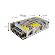 A Kalite 12v 20trafo, 12v 20a Kalın Kasa Metal Led Adaptörü