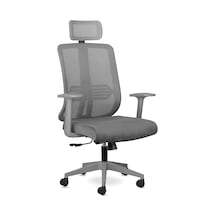 Spark Fine Ofis Sandalyesi Sırt Ergonomik Çalışma Koltuğu Gri Çok Renkli