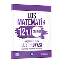 LGS Matematik 12'li Deneme Gerçeğine En Yakın LGS Provası KR Akademi Yayınları