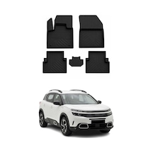 Citroen C5 Aircross 2017-2026 Uyumlu 4d Havuzlu Paspas Kauçuk Siyah 5 Parça