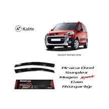 Peugeot partner tepe cam rüzgarlığı 2008+ mugen tip sunplex