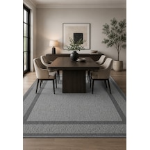 Modern Sisal 8001 Antrasit Leke Tutmayan Kaymaz Taban Salon Mutfak Koridor Balkon Halısı
