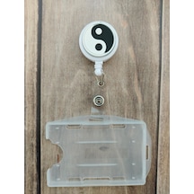 Yin Yang Silikon Yoyo Yaka Kartlığı Yatay Dikey Kart Koruyucu