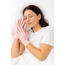 Nemlendirici Silikon Spa Eldiveni, Gece Kullanımı İçin Yumuşak Tasarım, Pembe