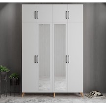 Açelya Portmanto Vestiyer Çam Beyaz  M8- 160 cm