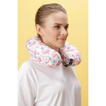 Ortopedik Seyahat Yastığı Visco Boyun Yastığı - Flamingo