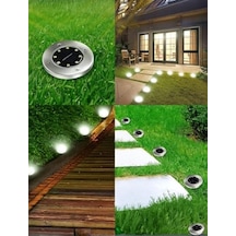 Mr 8 Ledli Solar Güneş Enerjili Beyaz Işık Su Geçirmez Bahçe Dekor Aydınlatma Lambası Bahçe Lambaları, Paslanmaz Çelik, Solar Lambalar, Su Geçirmez, Dış Mekan, Bahçe, Teras, Çim, Avlu, Yürüme Yolu 4 Enerji Sınıfı A 10 Parça Siyah
