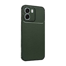 Newface Oppo Oppo A6t 5g Auto Focus Karbon Kapak - Koyu Yeşil