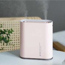 Dancemonkey Y10 Pist Çift Jet Nemlendirici Renkli Marquee Gece Lambası Ev Ofis İçin 1l Hava Temizleme Cihazı Pembe