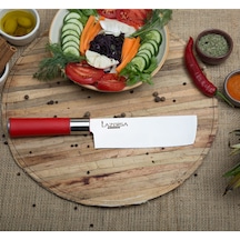 Lazbisa Mutfak Bıçak Seti Et Sebze Meyve Şef Bıçağı (Nakiri)