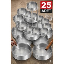 25 Adet Krom Küllük Seti 10cm Otel -restaurant- Cafe
