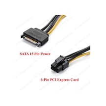 6 pin sata power kablo 20 cm