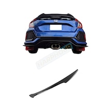 Honda Civic Fk7 Dto Spoiler Spoyler Parlak Siyah Hatchback 2016-2021 Uyumlu Pianoblack İthal
