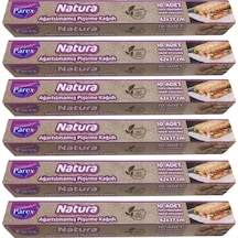 Natura Ağartılmamış Hazır Kesilmiş Pişirme Kağıdı 10 Lu 6 Paket