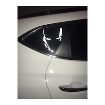 Iron Man Figürü Fosforlu Oto Araç Sticker Fosfor