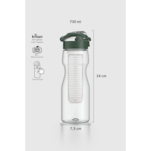 Renga Saga Süzgeçli 730 Ml Tritan Detoks Matara 911006 Yeşil Yeşil