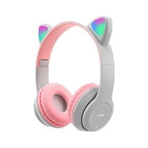 Tt SW88 Ledli Rgb Kedi Kulağı Aydınlatmalı Bluetooth Mikrofonlu Kulaklık