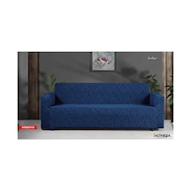 Altınkoza Still Jakarlı Streç Maxi Koltuk Örtüsü 3+3 -indigo İndigo Mavi