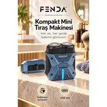 Fenda Kompakt Mini Tıraş Makinesi Lacivert