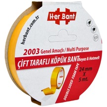 Gen-of Çift Taraflı Köpük Bant 24mmx5m 1 Adet