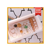 So-much Kadın Özel 8'li Set Pens Çıtçıt Yan Saç Tokası Karışık Set-7 Kahve Karışık - 528802609 Kahve Karışık - 528802609 Kahve Karışık