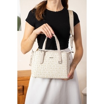 Just Polo Kadın El Ve Omuz Çantası Yeni Sezon Shoulder Bag Ebat : 18 X 25 Cm Krem