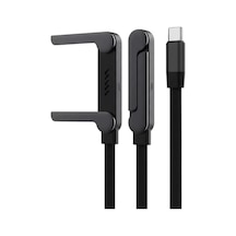 240w Ultra Hızlı Type-c Şarj Kablosu 1.5m Örgülü, Katlanabilir Standlı Ergonomik Tasarım, Pd Standart