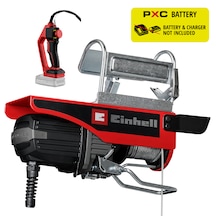 Einhell Akülü Vinç Te-eh 18/250 Li Bl Power X-change 18 V, Kömürsüz, 125 Kg Yük Kapasitesi / Makara İle 250 Kg, Kaldırma Yüksekliği 12 M, Kaldırma Hızı 3,5 M/dk, Çelik Halat - 2255161