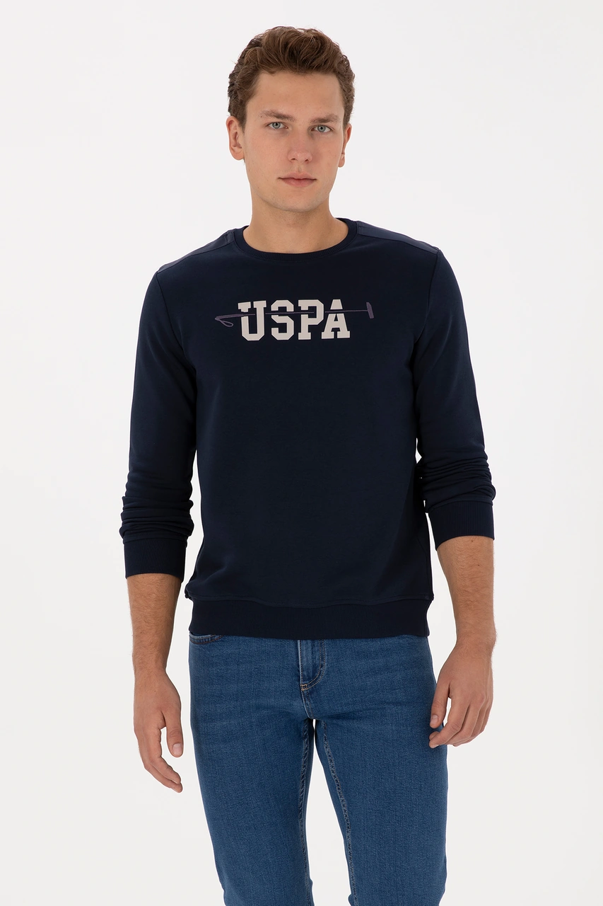 U.S. Polo Assn. Erkek Regular Fit Bisiklet Yaka Lacivert Sweatshirt 50315536-VR033