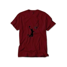 Basketball Smack Silhouette Kırmızı Tişört Kırmızı