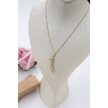 Latif Kuyumculuk 14 Ayar Altın Zülfikar Kılıcı Kolye Lkkly1208