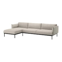Ikea Gri Konforlu Kanepe - Uzanma Koltuklu 4'lü Kanepe