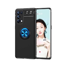 Oppo Reno 5 5g Kılıf Zore Ravel Silikon Kapak - Siyah-rose Gold