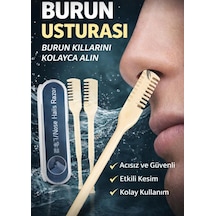Burun Kıl Alma Usturası 4'lü Set, Kulak Temizleme Aparatı