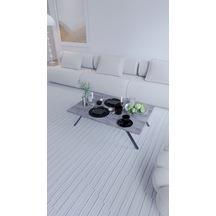 Toprak Dikdörtgen Katlanabilir Yer Sofrası Laptop Masası